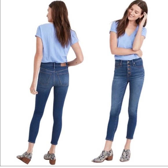 Madewell Denim - Madewell 9” Mid Rise Skinny Crop Jeans